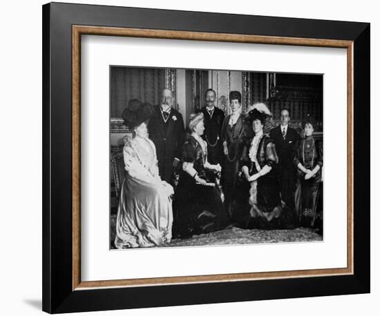 European Royalty at Windsor Castle, 17th November 1907-null-Framed Giclee Print