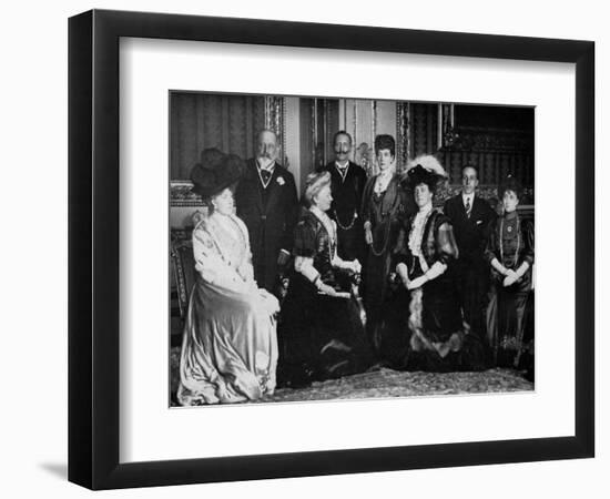 European Royalty at Windsor Castle, 17th November 1907-null-Framed Giclee Print