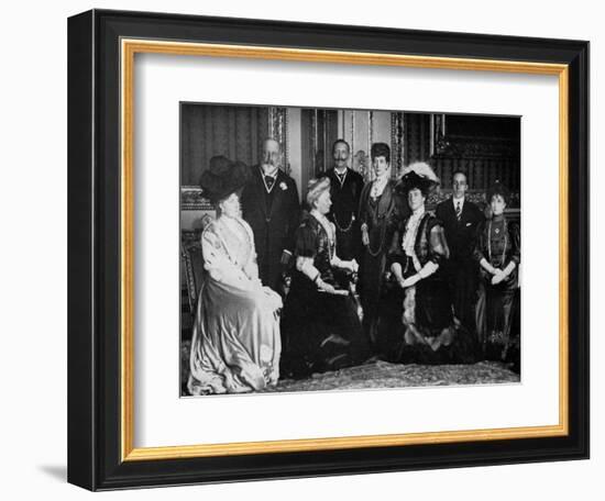 European Royalty at Windsor Castle, 17th November 1907-null-Framed Giclee Print