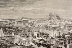 Artist's Impression of Athens, at the Time of the Emperor Hadrian, from 'El Mundo Ilustrado',…-European School-Giclee Print