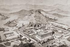 Artist's Impression of Athens, at the Time of the Emperor Hadrian, from 'El Mundo Ilustrado',…-European School-Giclee Print