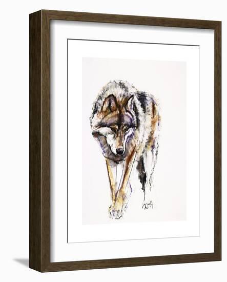 European Wolf-Mark Adlington-Framed Giclee Print