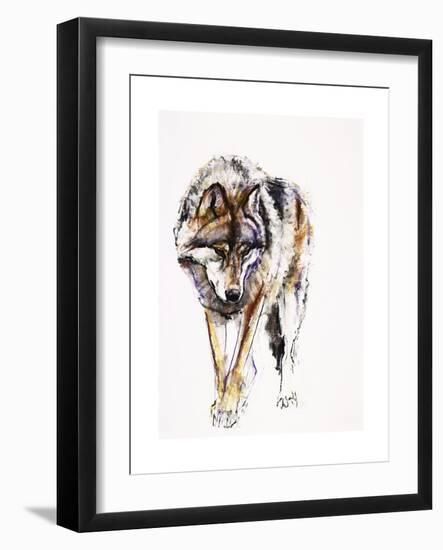 European Wolf-Mark Adlington-Framed Giclee Print
