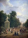 The Entrance to the Champs-Élysées, C1804-1836-Eustache Francois Duval-Premier Image Canvas