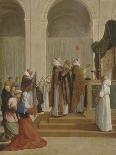 Messe de saint Martin, évêque de Tours-Eustache Le Sueur-Giclee Print