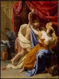 The Muses Clio, Euterpe, and Thalia-Eustache Le Sueur-Giclee Print