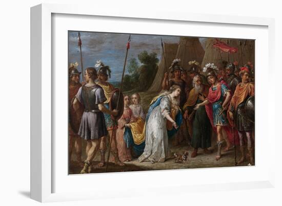 Eustathius Intercedes in Favor of Armida (Armide) with Godfrey of Bouillon (Godefroy De Bouillon, 1-David the Younger Teniers-Framed Giclee Print