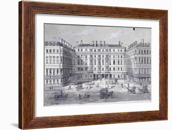 Euston Square Station, London, C1838-George Sidney Shepherd-Framed Giclee Print