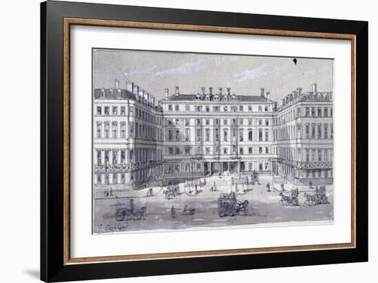 Euston Square Station, London, C1838-George Sidney Shepherd-Framed Giclee Print