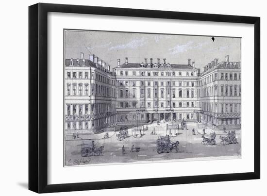 Euston Square Station, London, C1838-George Sidney Shepherd-Framed Giclee Print
