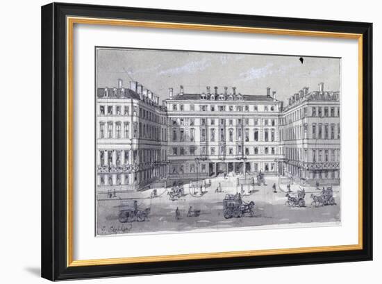 Euston Square Station, London, C1838-George Sidney Shepherd-Framed Giclee Print