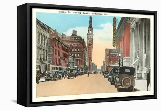 Eutaw Street, Baltimore, Maryland-null-Framed Stretched Canvas