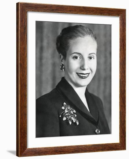 Eva Duarte De Peron, Wife of Argentine President Juan Domingo Peron-null-Framed Photo