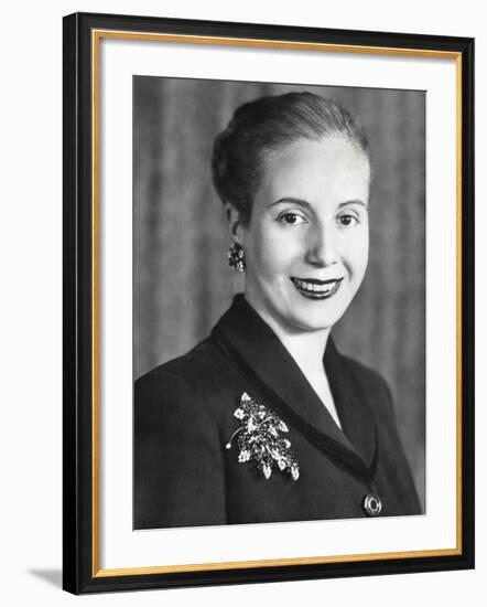 Eva Duarte De Peron, Wife of Argentine President Juan Domingo Peron-null-Framed Photo