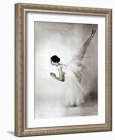 Eva Evdokimova, American Dancer from Bulgarian Origins, Danced with Rudolfnoureev During 15 Years-null-Framed Photo