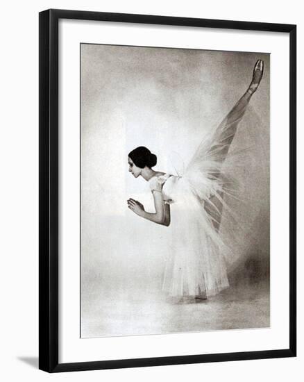 Eva Evdokimova, American Dancer from Bulgarian Origins, Danced with Rudolfnoureev During 15 Years-null-Framed Photo