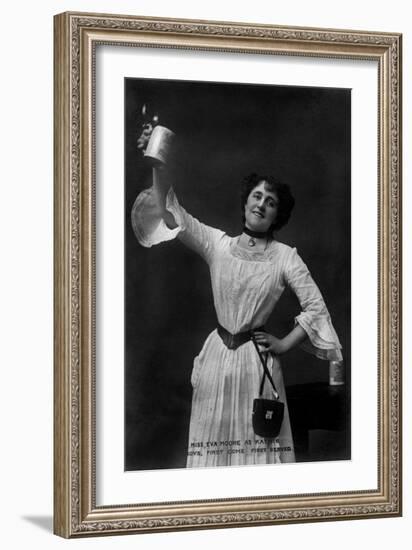 Eva Moore as 'Kathie' in Boys, First Come, First Served, 1903-Ellis & Walery-Framed Giclee Print