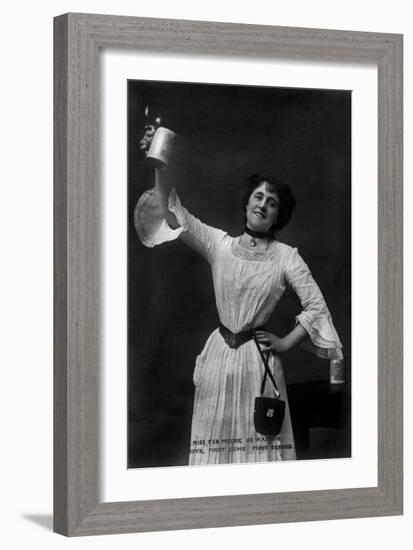 Eva Moore as 'Kathie' in Boys, First Come, First Served, 1903-Ellis & Walery-Framed Giclee Print