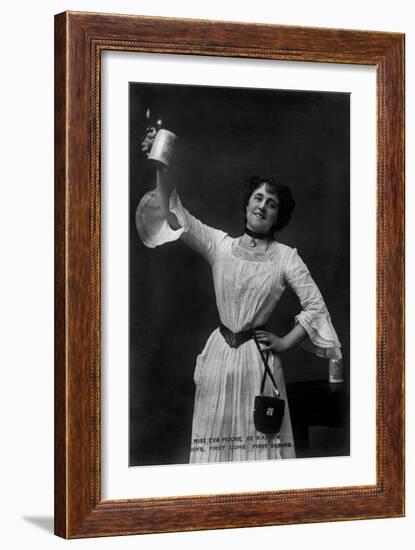 Eva Moore as 'Kathie' in Boys, First Come, First Served, 1903-Ellis & Walery-Framed Giclee Print