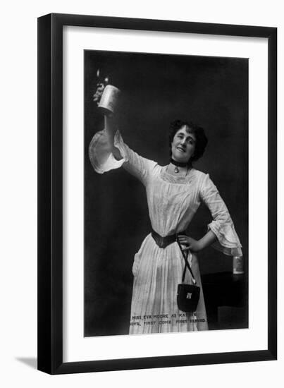 Eva Moore as 'Kathie' in Boys, First Come, First Served, 1903-Ellis & Walery-Framed Giclee Print