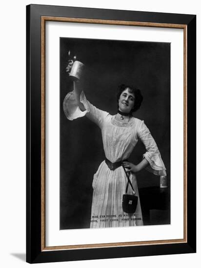 Eva Moore as 'Kathie' in Boys, First Come, First Served, 1903-Ellis & Walery-Framed Giclee Print