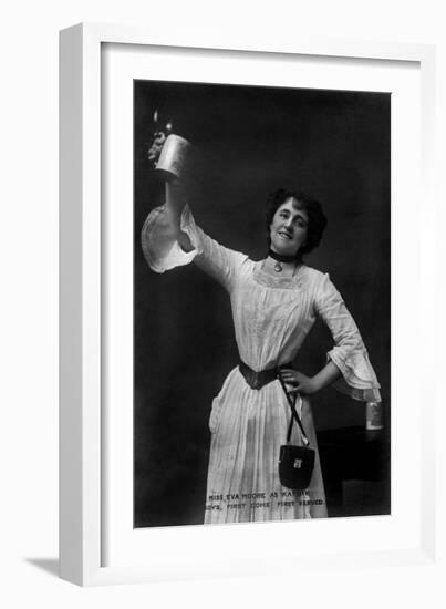 Eva Moore as 'Kathie' in Boys, First Come, First Served, 1903-Ellis & Walery-Framed Giclee Print