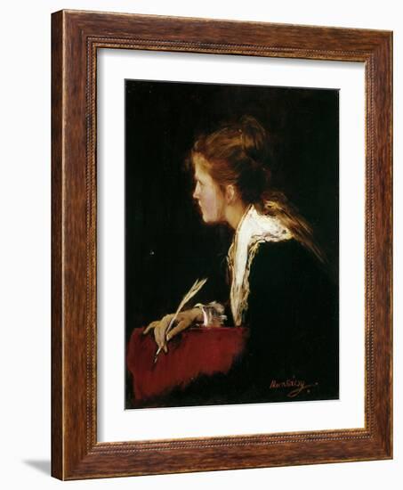 Eva. Studie Zu Milton, 1877-Mihaly Munkacsy-Framed Giclee Print