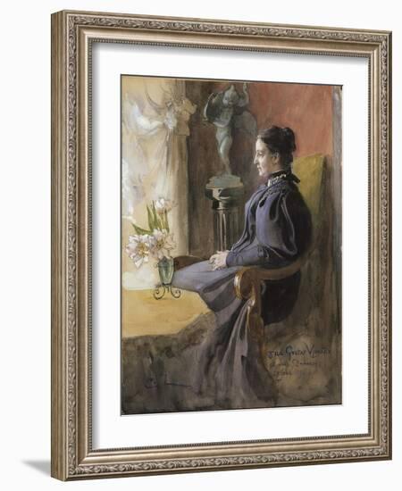 Eva Upmark, 1896-Carl Larsson-Framed Giclee Print