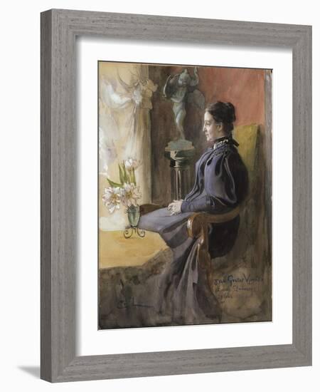 Eva Upmark, 1896-Carl Larsson-Framed Giclee Print