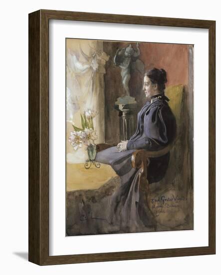 Eva Upmark, 1896-Carl Larsson-Framed Giclee Print