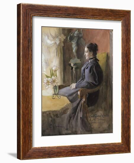 Eva Upmark, 1896-Carl Larsson-Framed Giclee Print