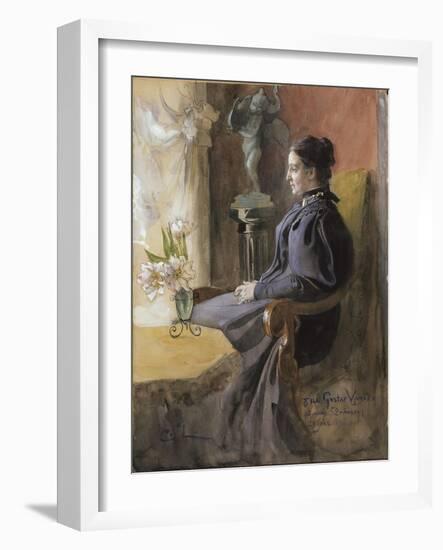 Eva Upmark, 1896-Carl Larsson-Framed Giclee Print