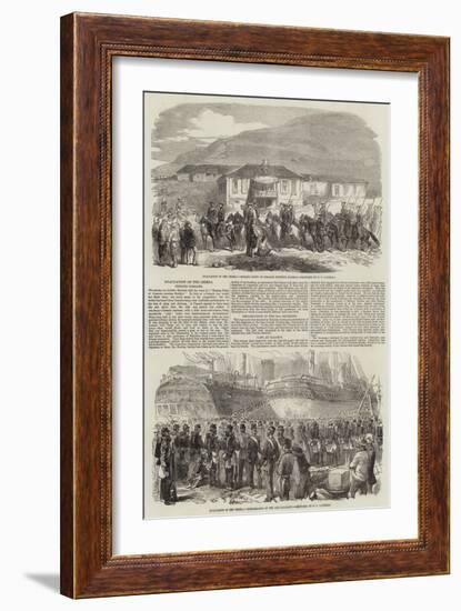 Evacuation of the Crimea-Robert Thomas Landells-Framed Giclee Print