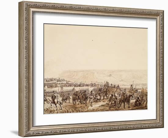 Evacuation of Wounded, Detail, from Battle of Jena, October 14, 1806-Benjamin Zix-Framed Giclee Print