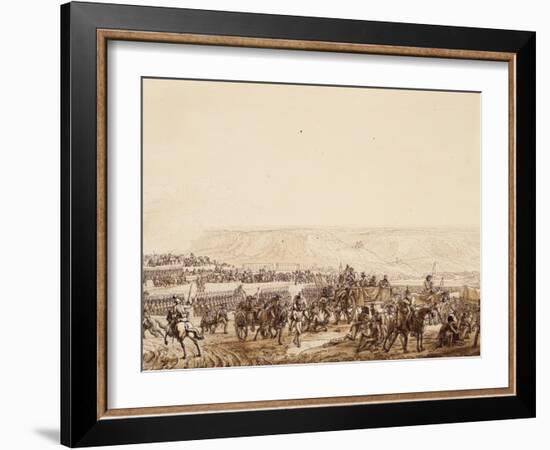 Evacuation of Wounded, Detail, from Battle of Jena, October 14, 1806-Benjamin Zix-Framed Giclee Print