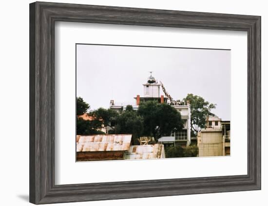 Evacuees Boarding a Helicopter-null-Framed Photographic Print