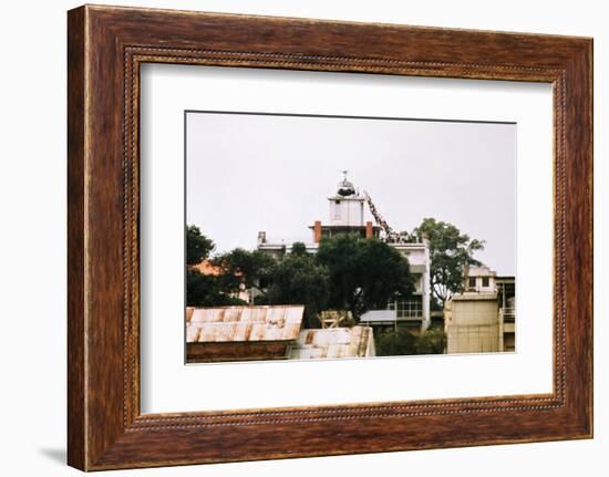 Evacuees Boarding a Helicopter-null-Framed Photographic Print