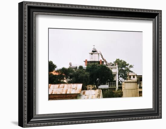 Evacuees Boarding a Helicopter-null-Framed Photographic Print