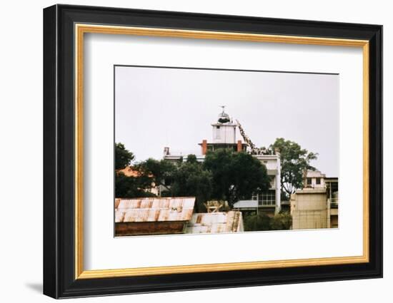 Evacuees Boarding a Helicopter-null-Framed Photographic Print