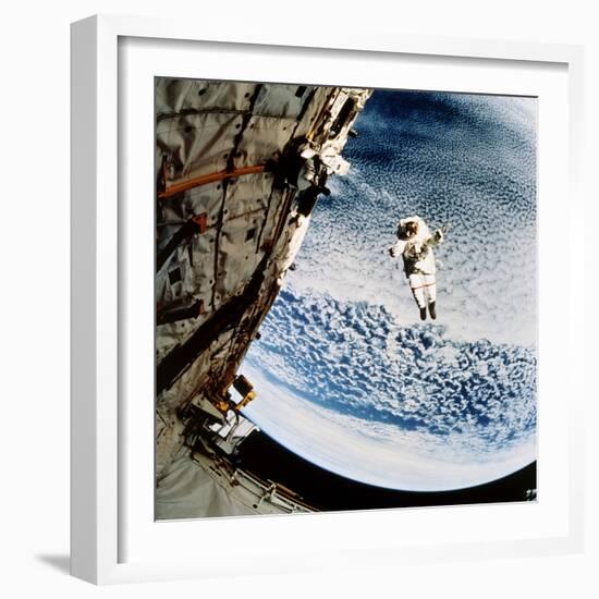 Evaluation of SAFER EVA Backpack, STS-64-null-Framed Premium Photographic Print