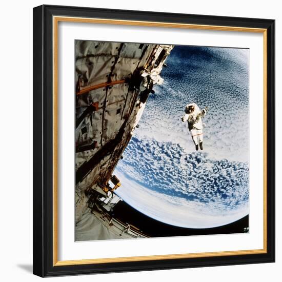 Evaluation of SAFER EVA Backpack, STS-64-null-Framed Premium Photographic Print