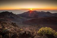 Starburst Sunrise Shot on the Summit of Haleakala Volcano Overlooking the Volcanic Crater in Haleak-Evan Austen-Photographic Print