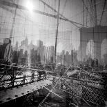 Brooklyn Bridge in Verichrome-Evan Morris Cohen-Framed Photographic Print