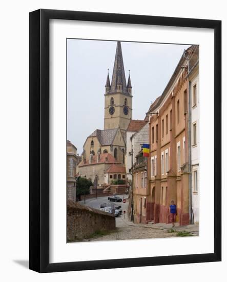 Evangelical Church, Sibiu, Transylvania, Romania-Russell Young-Framed Photographic Print