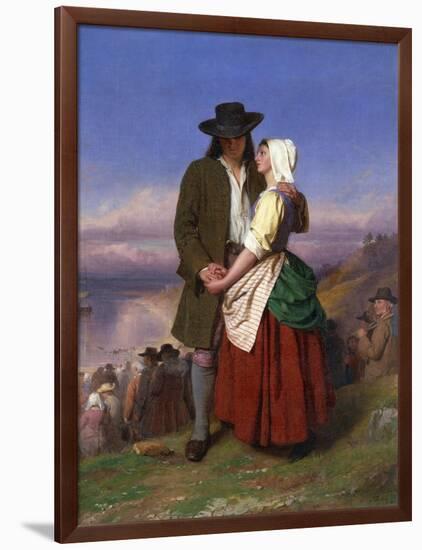 Evangeline and Gabriel-John Faed-Framed Giclee Print