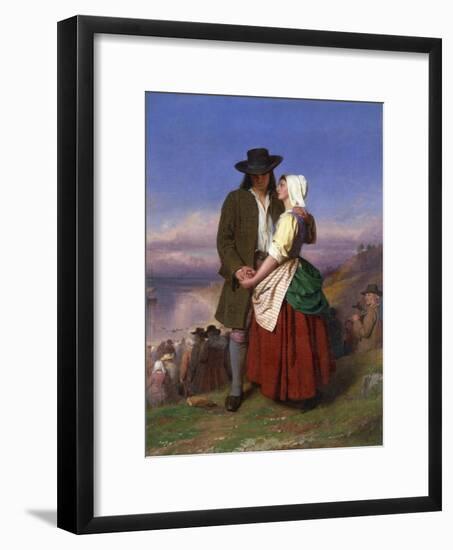 Evangeline and Gabriel-John Faed-Framed Giclee Print