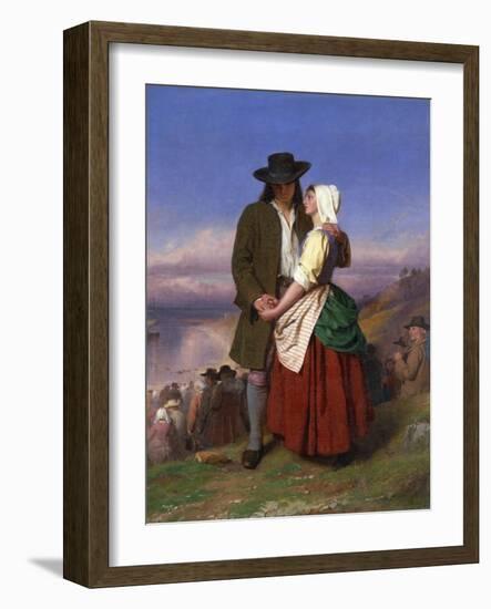 Evangeline and Gabriel-John Faed-Framed Giclee Print