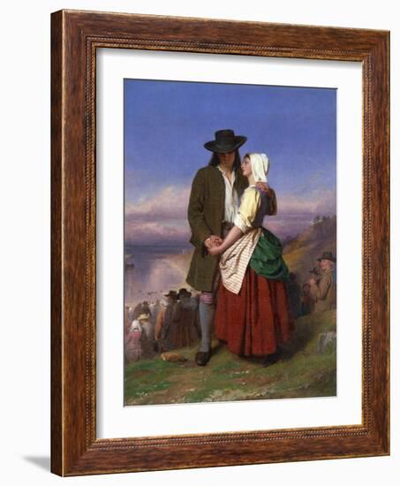 Evangeline and Gabriel-John Faed-Framed Giclee Print