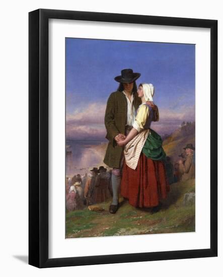 Evangeline and Gabriel-John Faed-Framed Giclee Print