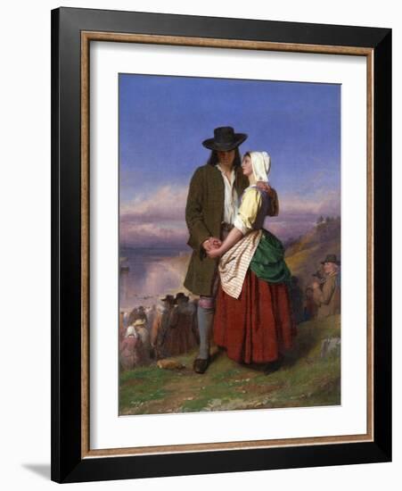 Evangeline and Gabriel-John Faed-Framed Giclee Print